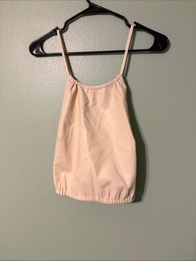 Lost + Wander Cream Spaghetti Strap Crop Top